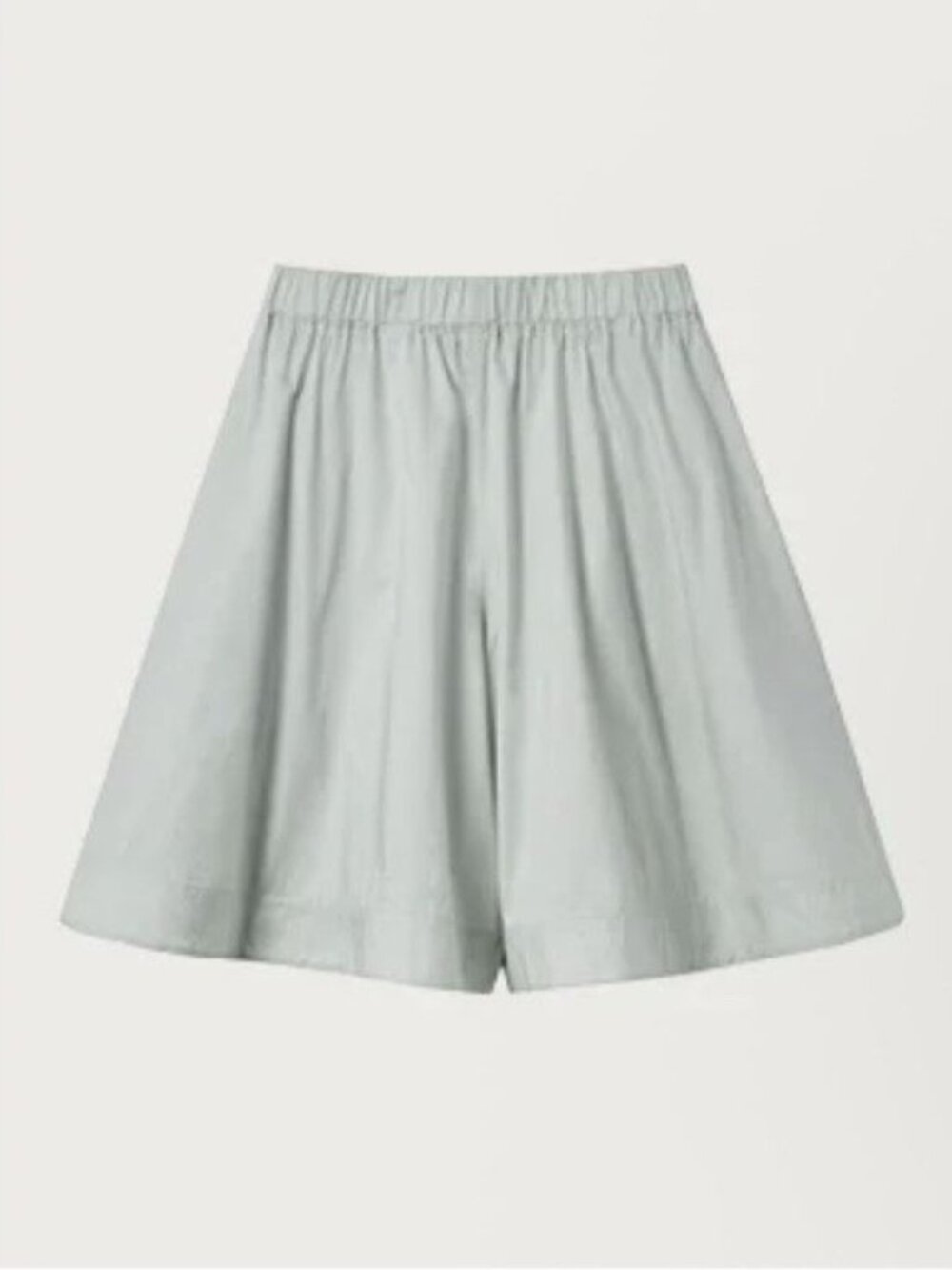 COS Women’s Wide Leg Cotton Shorts Size Medium In Light Mint Color